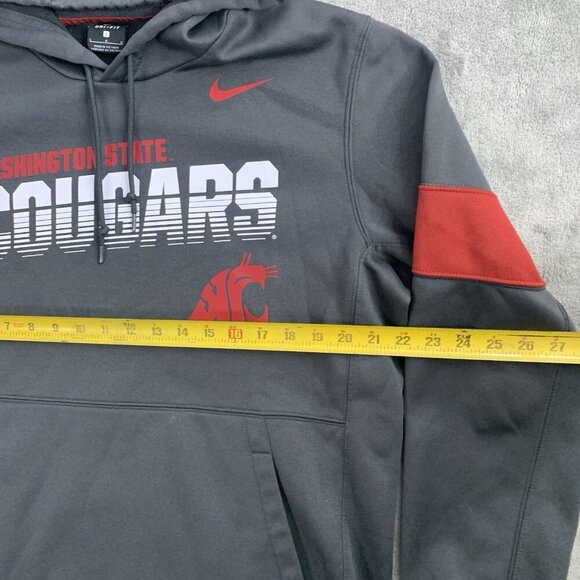 Nike Hoodie Mens Large Washington State Cougars Anthracite Sideline Therma-Fit - Picture 3 of 12